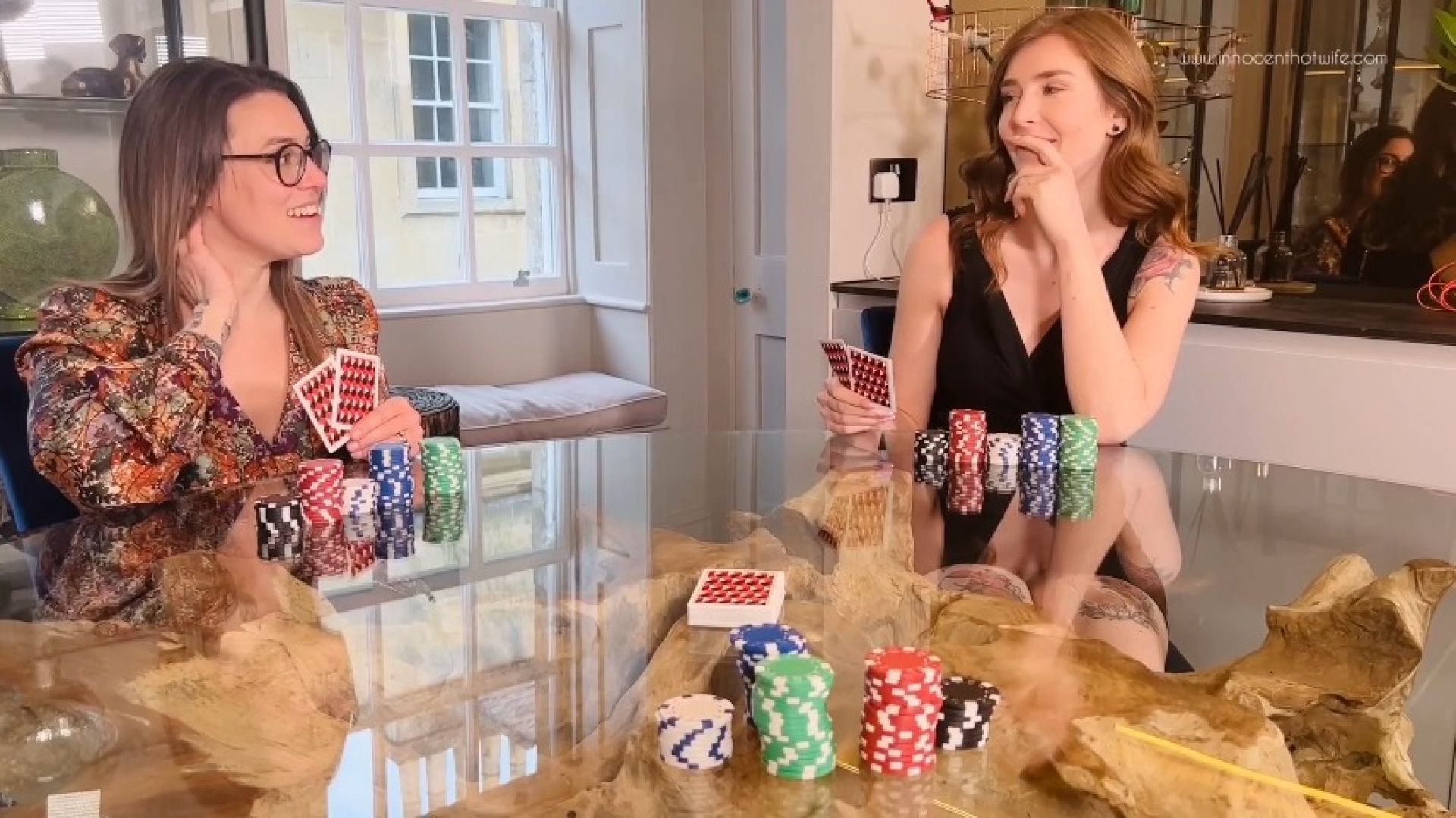 leaked Katie Cooper and I lose poker, and our clothes thumbnail