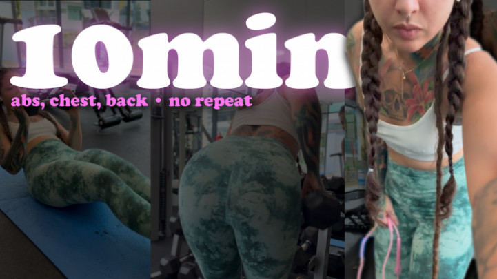 PedazodChicle:10 Minutes, No Excuses: Upper Body Burn with Zero Reps
