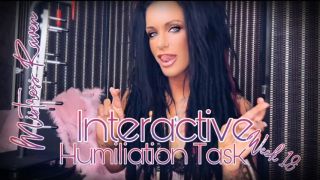 [465.43 MB] - INTERACTIVE HUMILIATION TASK 2023 - WEEK 18 - MistressRavenFD