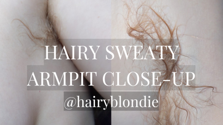 My Hairy, Sweaty Armpits hairyblondie