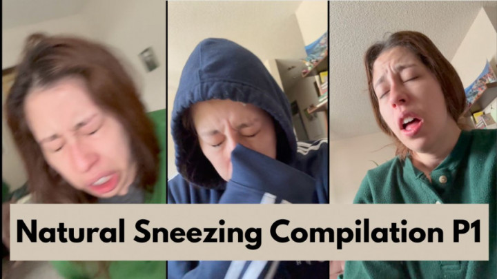 BlowMia:Natural Sneezing Compilation p.1