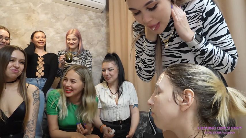 CRUEL EIGHT MISTRESSES - FULL LickingGirlsFeet11