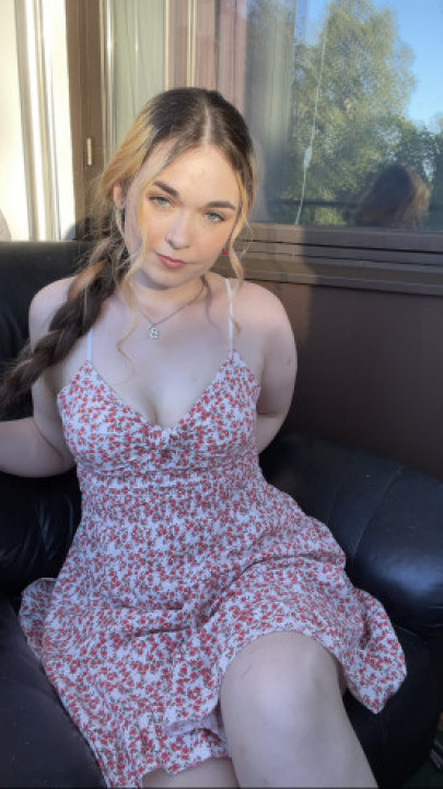 SmokingFetishCarolyn:Sexy smoking in a flower dress with cleavage-Smokingrapunzel