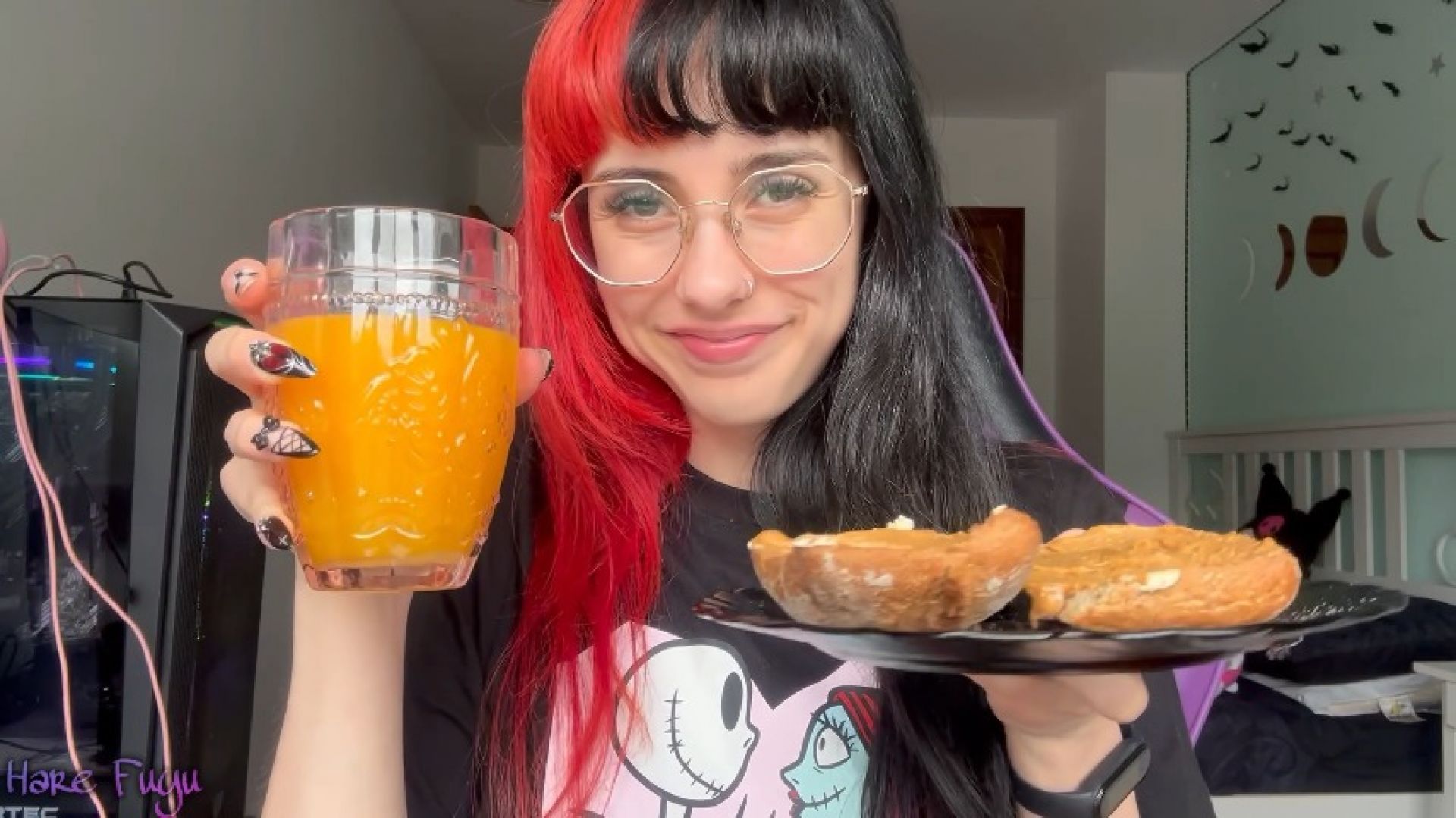 Hare Fuyu:ASMR having breakfast with me