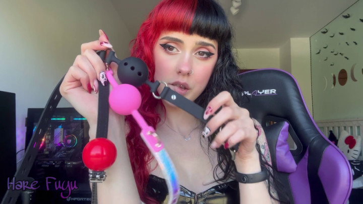 Hare Fuyu:Gag test with ballgags