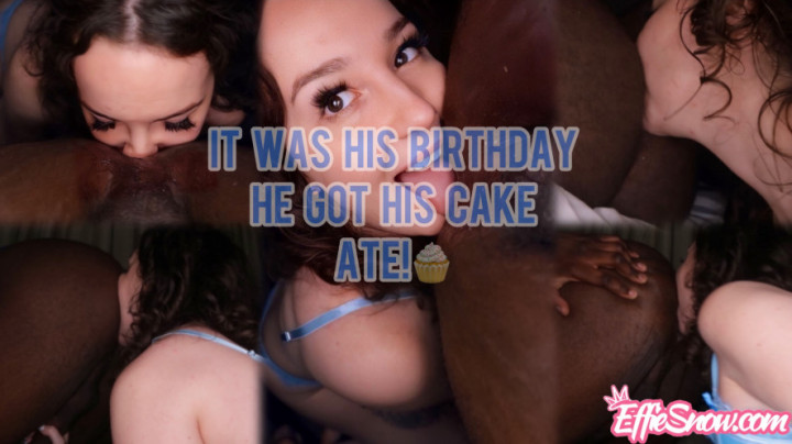 Effie x Dreads:It was his birthday so he got his cake ate