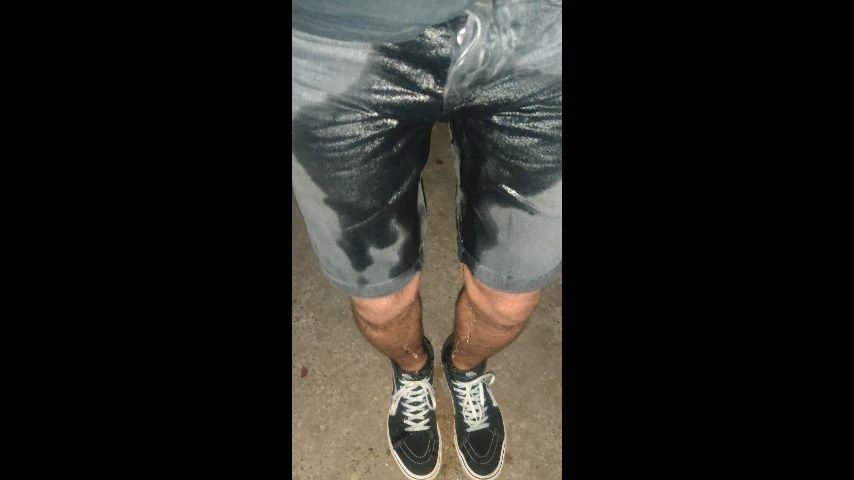 Wetting My Black Jeans Shorts WetMyDreams