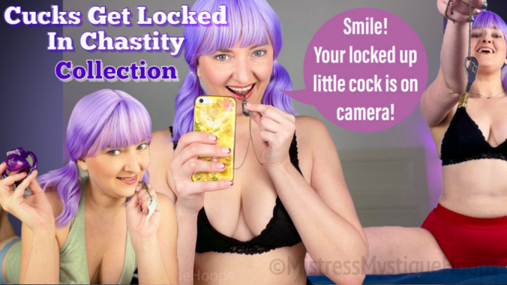 mistressmystique:Cucks Get Locked In Chastity Collection - Femdom POV