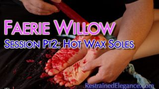 [3.41 GB] - Faerie Willow's Hot Wax Foot Punishment - RestrainedElegance