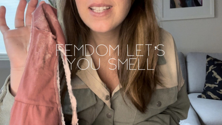 Femdom lets you smell her dirty panties & socks Nicolette Bloom