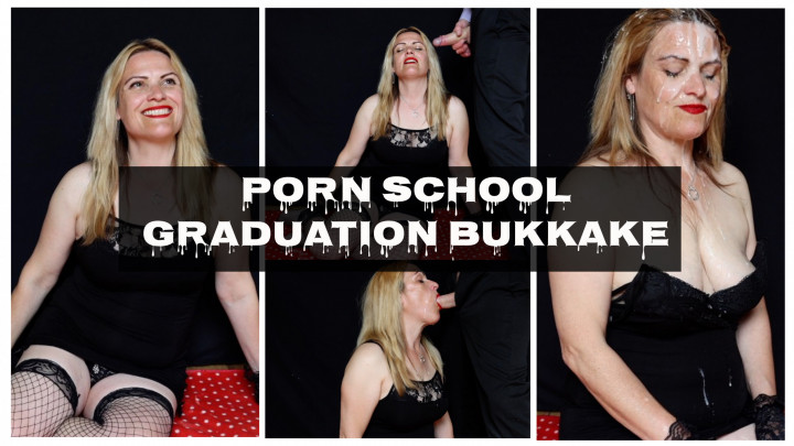LadyArbella:Porn School Graduation Bukkake