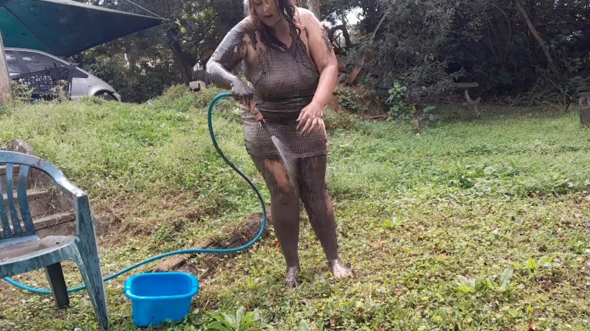 Darkabyss445:Muddy Dress Rinse Off