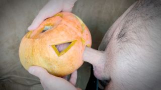 Guy fucks pumpkin on Halloween DirtyTonyJackson