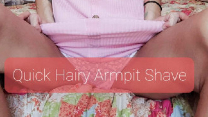 Quick Hairy Armpit Shave Dutchess Lucy