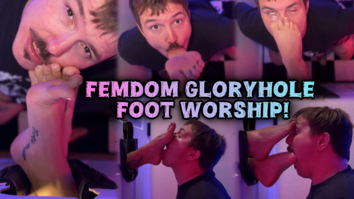 Justanicecock:Femdom Gloryhole Foot Worship w/ Autumn Bodell
