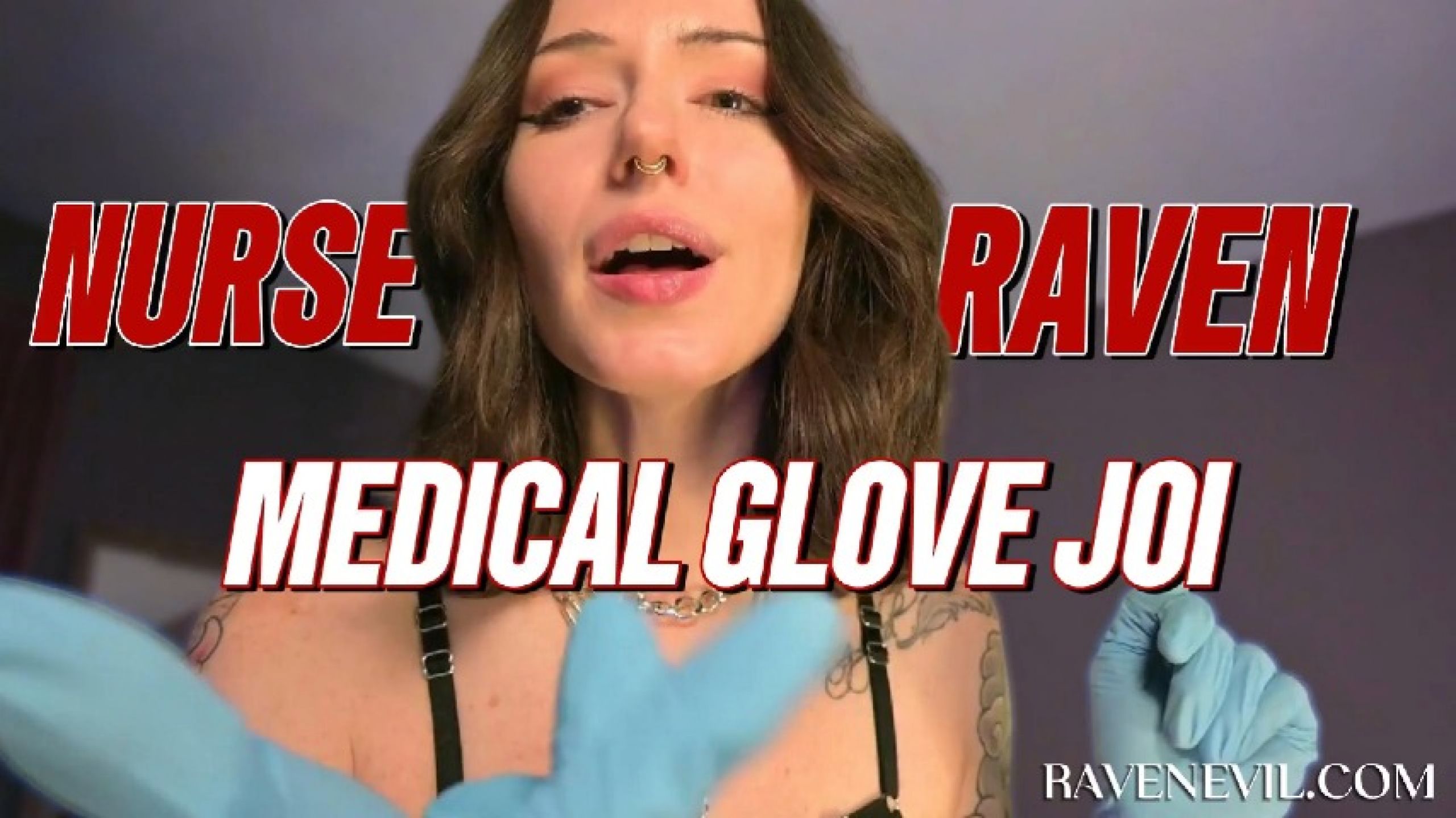 Raven Evil:Nurse Raven Medical Glove JOI