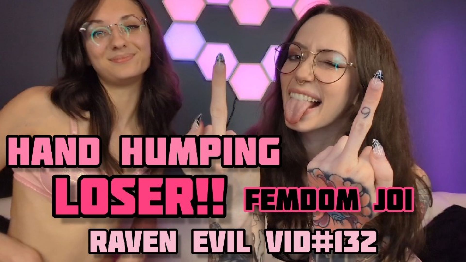 Raven Evil - Hand Humping Loser! Femdom JOI - ManyVids