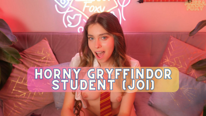 alissa_foxy:POV JOI  from Gryffindor student cosplay, ASMR, handjob