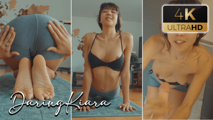 leaked Huge Load on Asian Yoga Teacher thumbnail