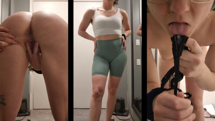 CheekyChic1515:Strip Gym Clothes &amp;amp; Taste Myself after a Workout