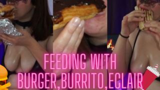 [295.08 MB] - Feeding with Burger Burrito Eclair - Lilyarmel
