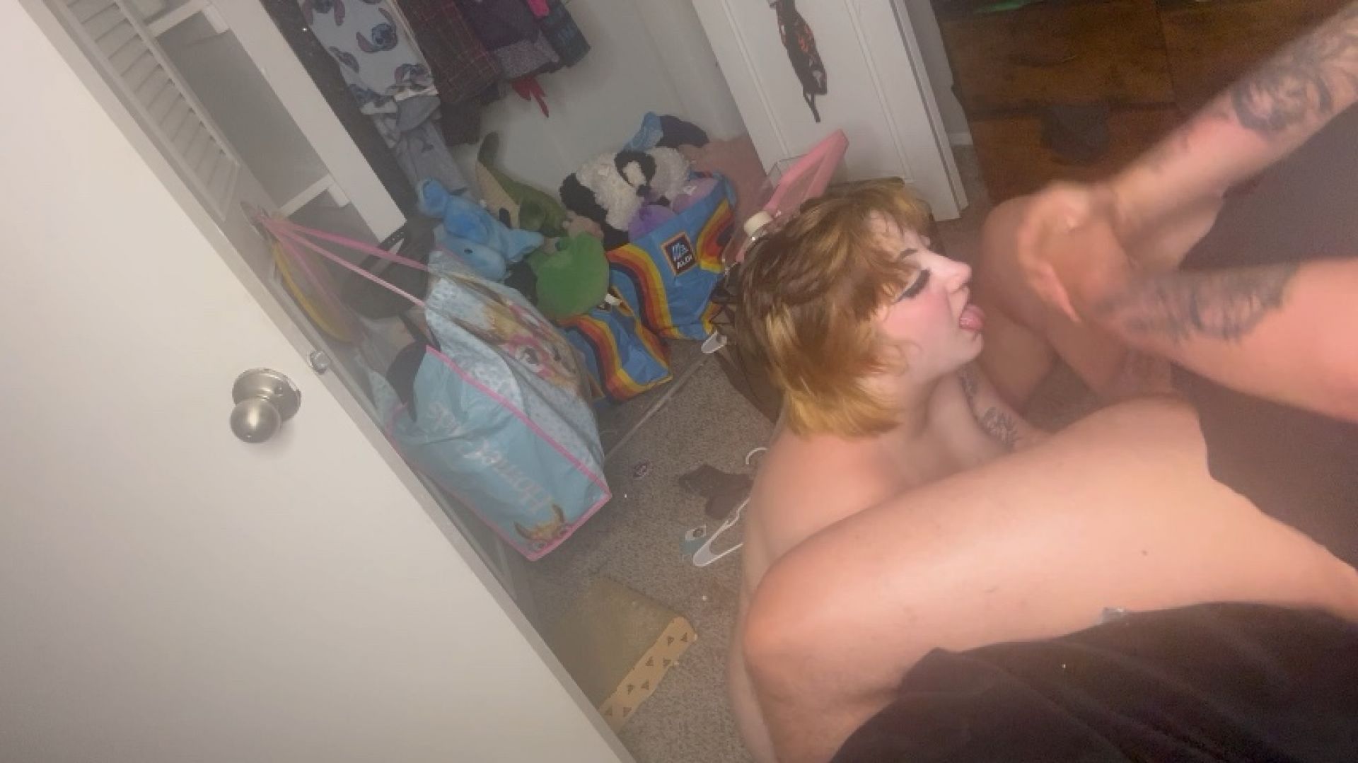 Shinningsaturn:Helping him cum all over me