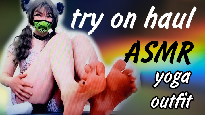 alikaful:Trying on My Yoga Outfits, Soft Stretching, ASMR Fabric Soun