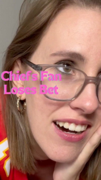 Hanniexbeee:Chiefs Fan Loses Bet