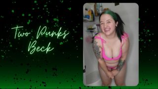 [272.41 MB] - Chubby Girl Showers in Neon Bikini - TwoPunksInLove
