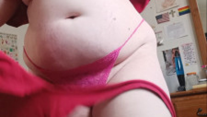 heavyevvy:I Rip Off Old Shirt &amp;amp; Lace G-String