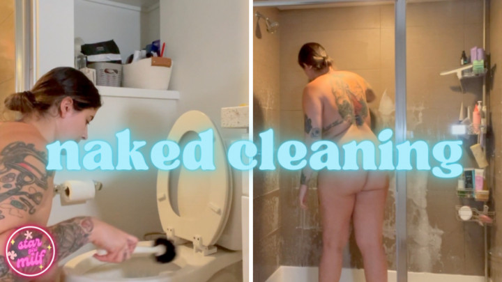 leaked Naked Bathroom Clean with Mommy thumbnail