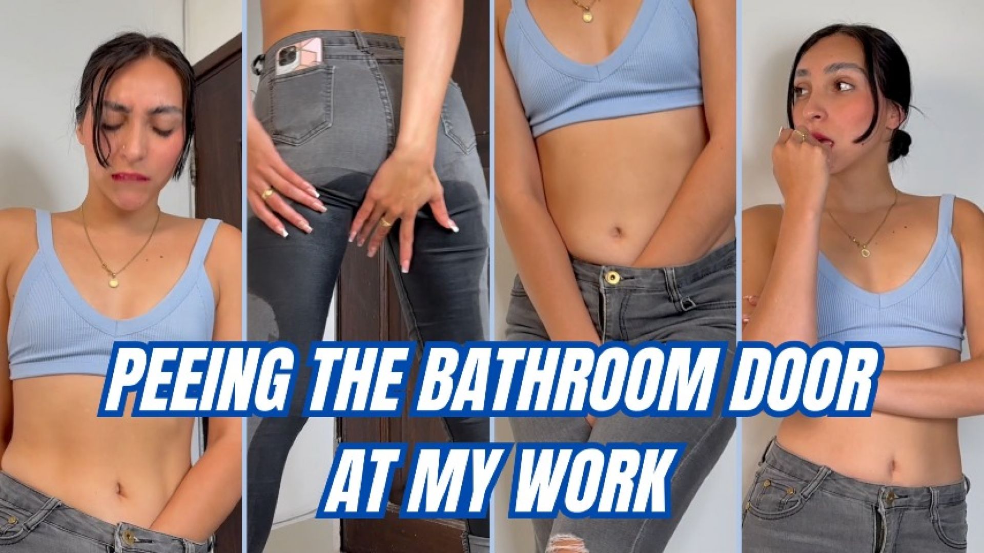 natyvega:PEEING THE BATHROOM DOOR AT MY WORK