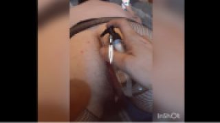 [319.19 MB] - Hairy asshole on a fat slut gets lubed - Hairy_BBW