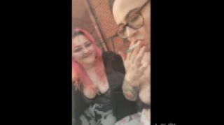 [105.03 MB] - Lesdom & BBW Smoking fetish ashtray - Hairy_BBW