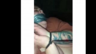 [65.41 MB] - Duct-Taped, tied up BBW in car - Hairy_BBW