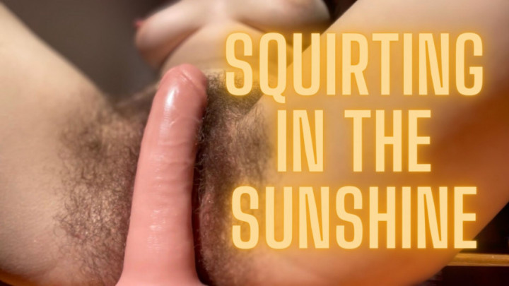 leaked Hairy Bush Squirting in the Sunshine thumbnail