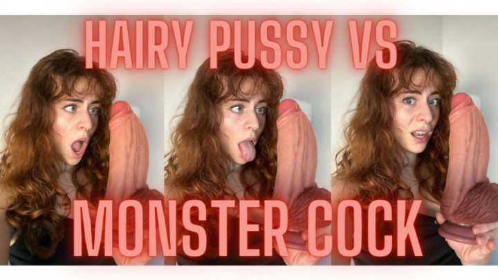 leaked It's TOO BIG! Hairy Pussy vs Monster Cock thumbnail