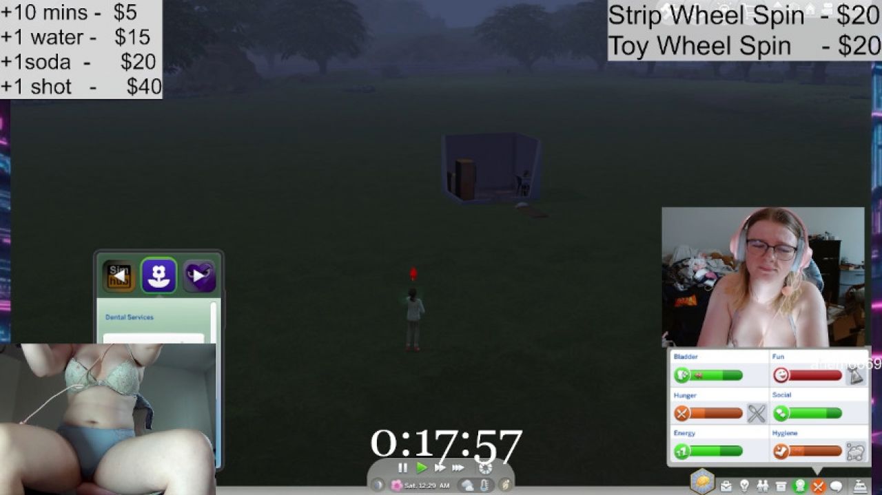 ahem6669:4-24-25 Pee Holding Live W/ Blue Panties :P