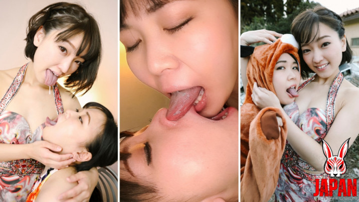japan_ff:Ameri feeds saliva and snot - Ena licks, drinks, and obeys