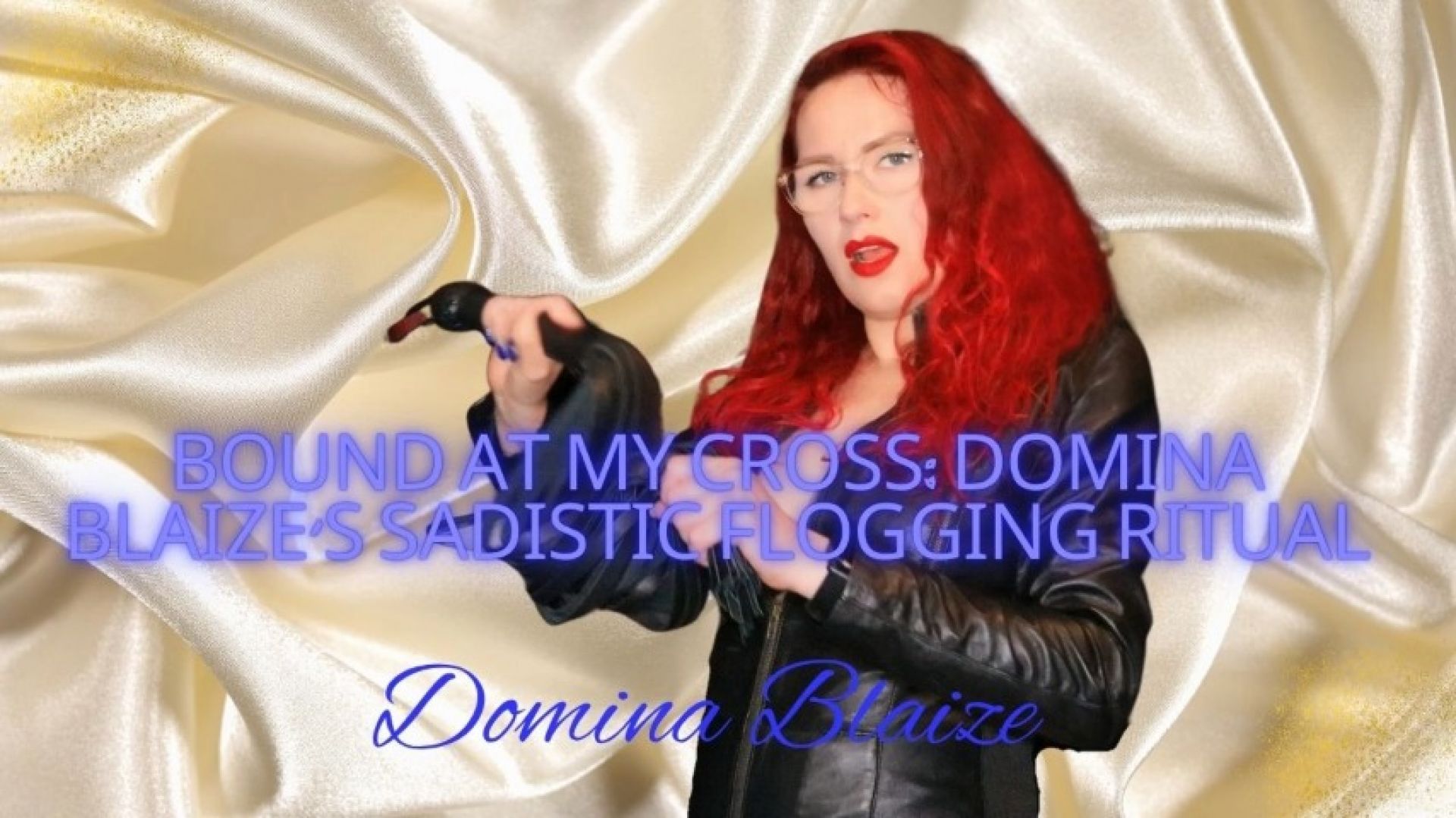 DominaBlaize:Bound at My Cross: Domina Blaize's Sadistic Flogging Ritual