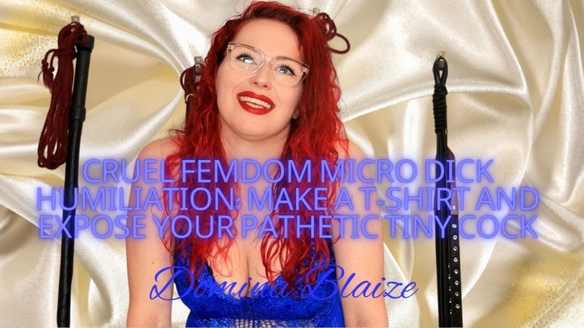 DominaBlaize:Cruel Femdom Micro Dick Humiliation