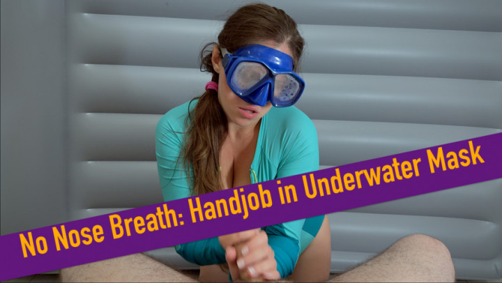 Playful_Lo:No Nose Breathe: Handjob in Underwater Mask N Swimsuit POV