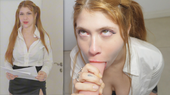 coraljade:Secretary girl asked her boss for a raise