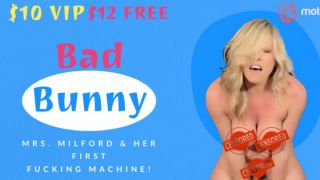 mrsmilford - Bad Bunny - Fucking Machine Solo Masturbation - ManyVids