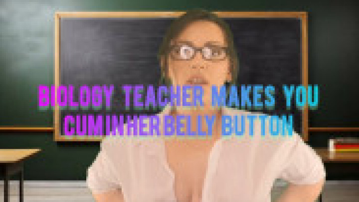 MissJackieDee:Teacher makes you cum in her bellybutton