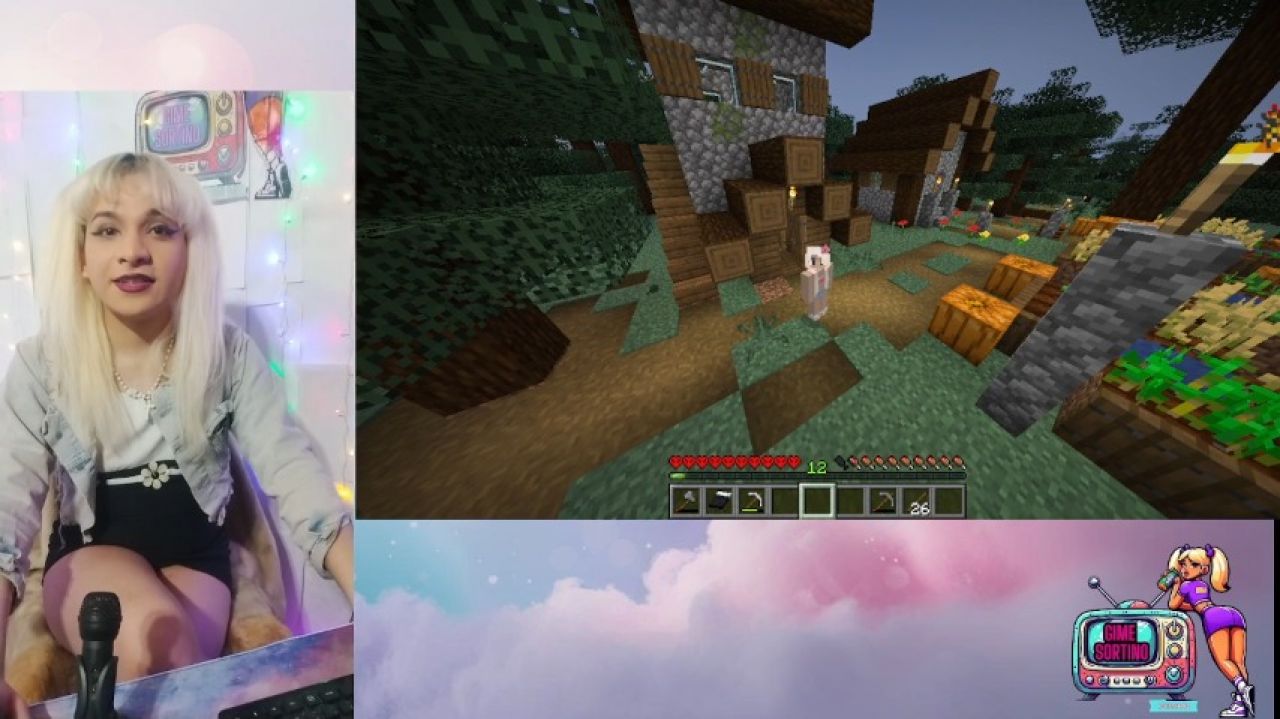 Gime Sortino:Gameplay Minecraft modo hard parte 1