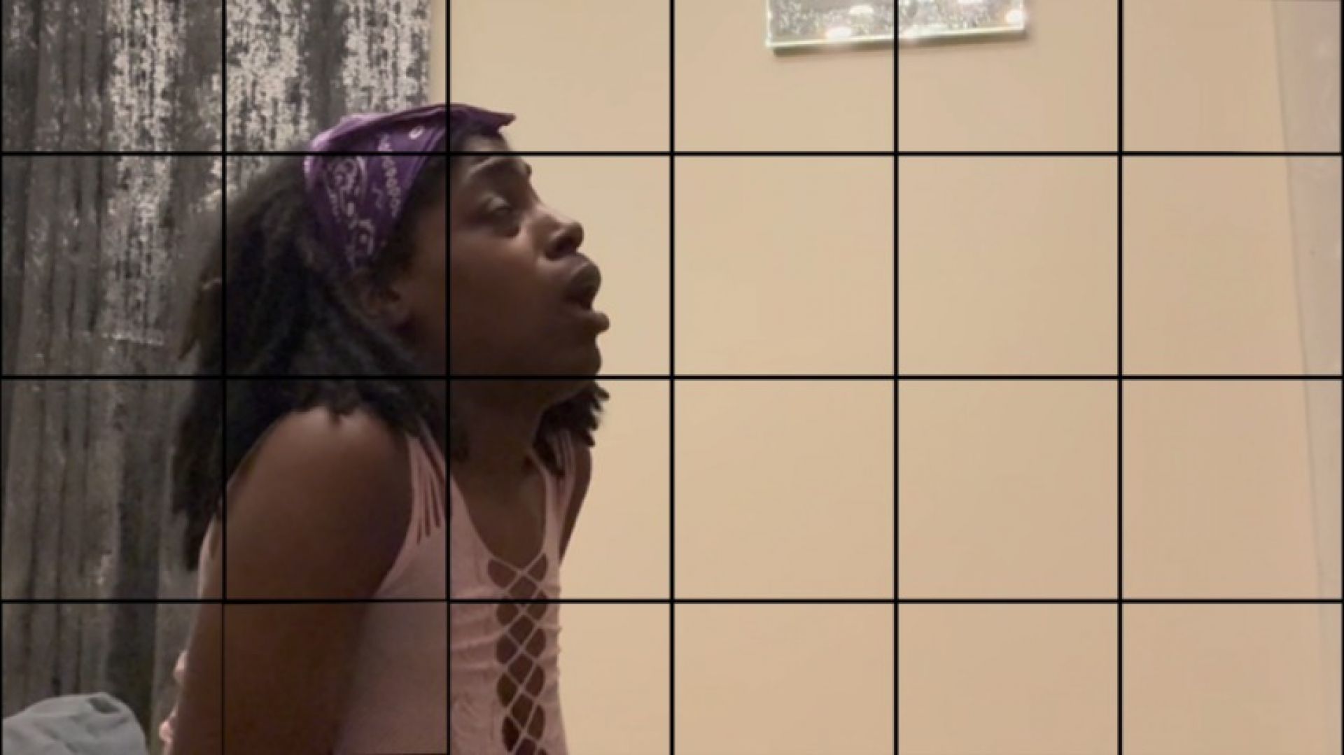 SlapThatPussy:Ebony Teen Gets Fucked Hard With Her Hands Tied