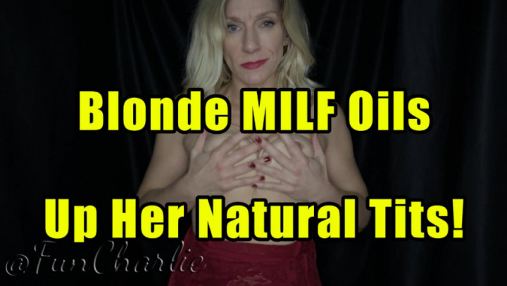 Fun Charlie:Fun Charlie Oils Up Her Tits