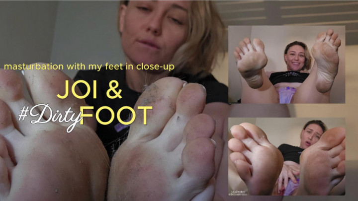 FreyjaXtreme:JOI with DIRTY FOOT in close-up - FOOTJOB