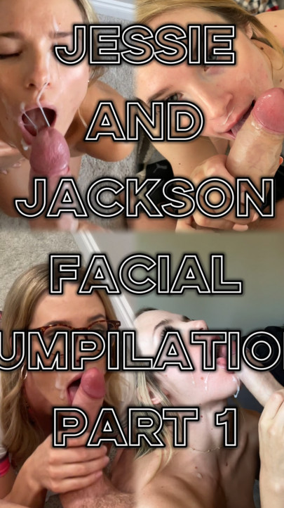 JessieAndJackson:Facial Compilation | Hot Blonde Wife | 20 Cumshots & Facials